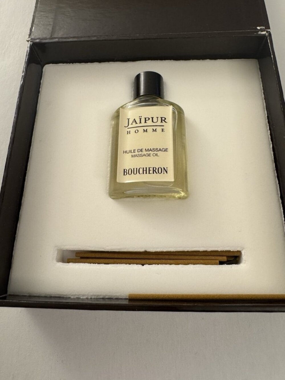 Jaipur Homme Huile de Massage Oil Boucheron Mini Bottle Vintage .5oz sticks OC34